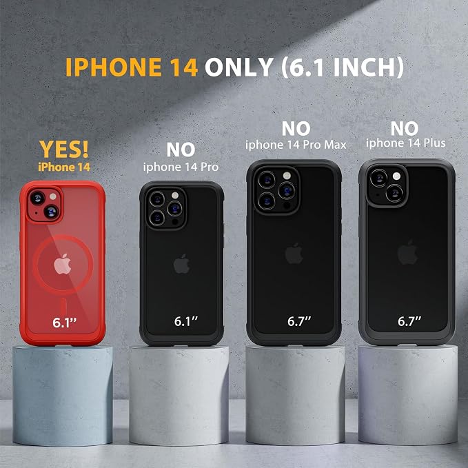 Miracase Magnetic for iPhone 14 Case 6.1", Full-Body Protective Bumper 14 Phone - Image 7