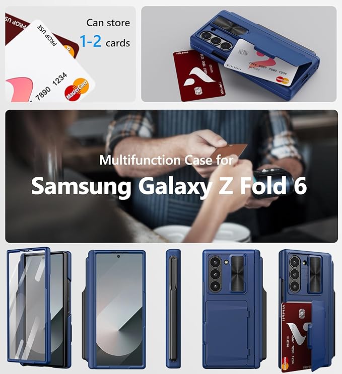 Vihibii for Samsung Galaxy Z Fold 6 Case Wallet - Image 8