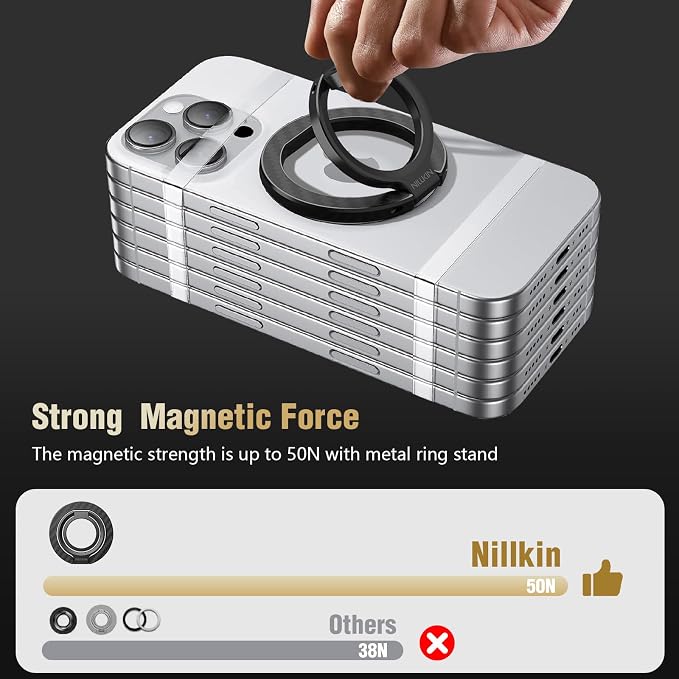 Nillkin FiberSnap for Magnetic Phone Ring Holder for MagSafe, Magnet Cell Phone - Image 2