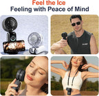 Blows Cold Air Portable Handheld Fan - Image 7