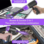 14500 Pa Computer Vacuum Cleaner Mini & 110000RPM Compressed Air Duster - Image 2