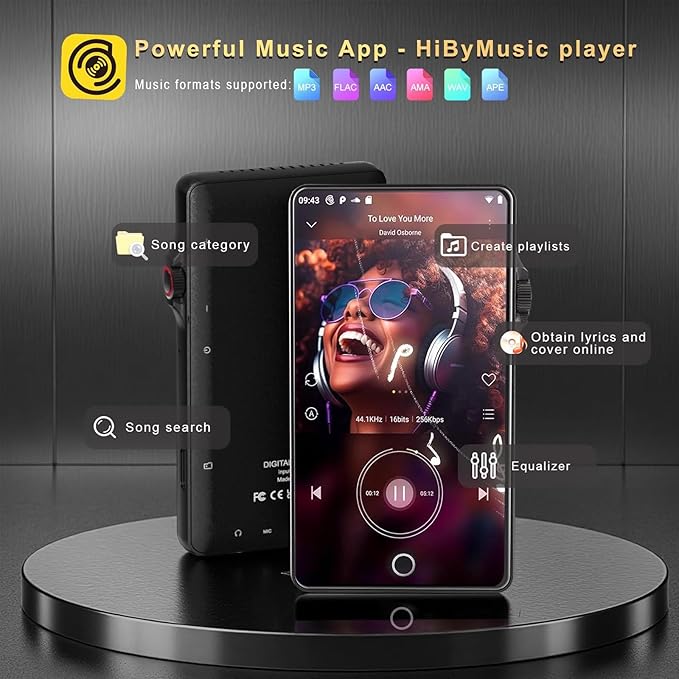 80GB MP3 Player with Bluetooth & WiFi, Android Music Player with Spotify - Image 7