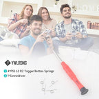 4Pcs for PS5 L2 R2 Trigger Button Springs for Sony PlayStation 5 PS5 Metal - Image 7