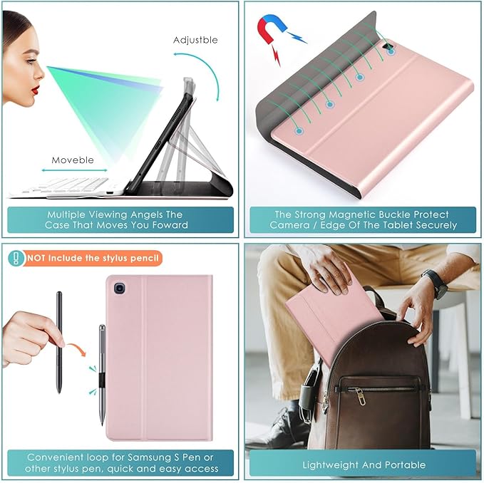 DETUOSI Backlit Keyboard Case for Samsung Galaxy Tab A7 Lite 8.7" 2021 - Image 4