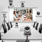 10X PTZ Conference Webcam with 3G-SDI/HDMI/USB Output, 1080P PTZ Live Streaming - Image 4