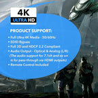 OREI 4K HDMI Matrix Switch 2 X 2, Switcher 18G UltraHD Supports Upto 4K @ 60Hz - Image 6