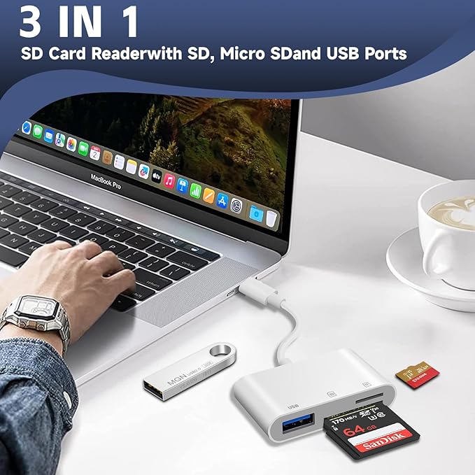 SD Card Reader for iPhone 15/16/iPad/MacBook - Image 5