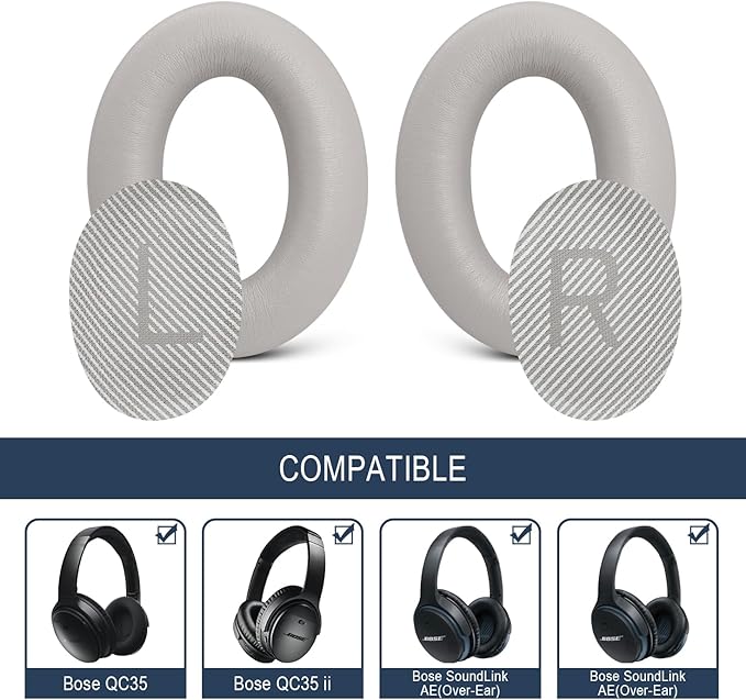 Premium Replacement Ear Pads for Bose QC35 & QC35ii Headphones Made by GEVO - Image 2
