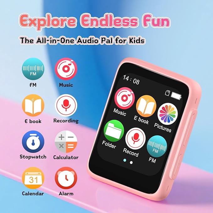 Kids Bluetooth MP3 Player with Speaker，Christmas Birthday Gift - Image 6