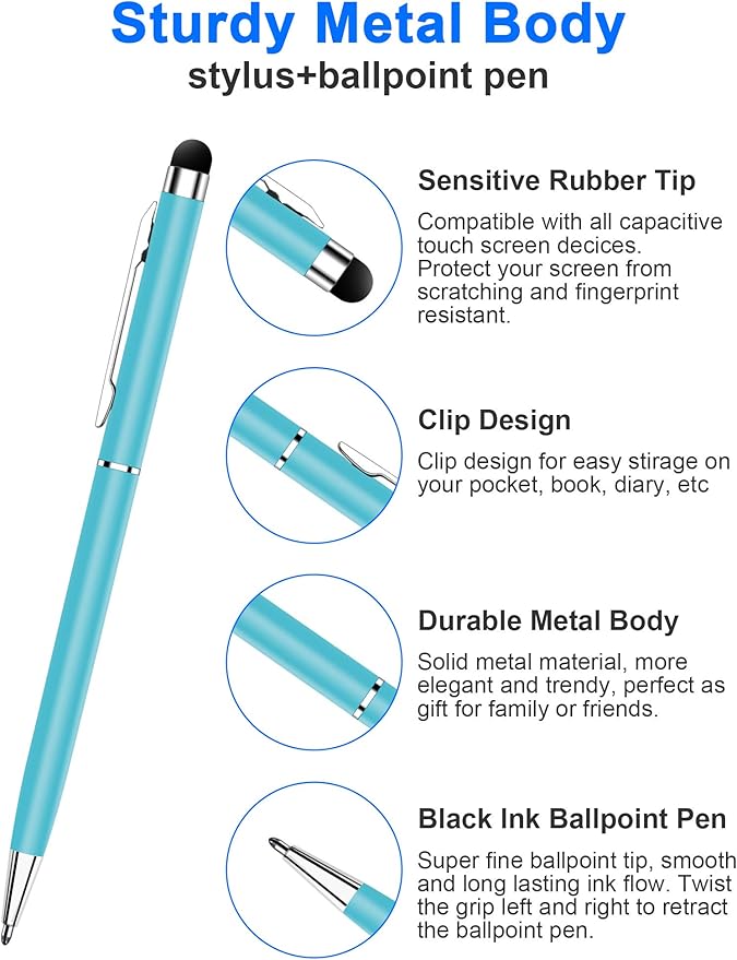 innhom 12 Pack Stylus Pens for Touch Screens Stylus Pen for ipad Compatible - Image 5