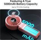 JISULIFE Handheld Fan Life7 – Ultimate Flexibility: High-Power Motor, LED - Image 4
