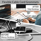2 Inch Desk Grommet, 13 Pieces Wire Grommet, Desk Hole Cover - Image 6