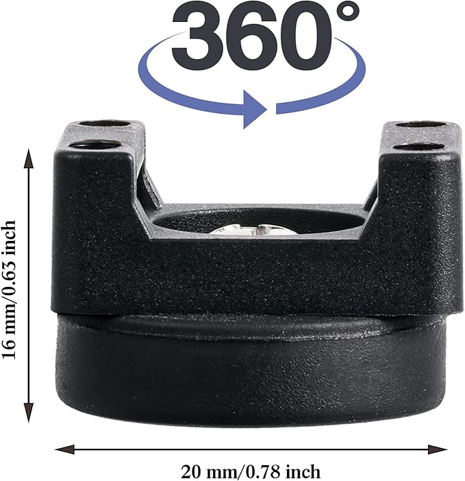 Yookeer Magnetic Zip Tie Mount Base Black Magnetic Cable Clips Wire Holder - Image 2