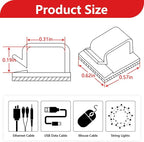 100PCS Cable Clips, Adhesive Wire Clips Organizer Cord Clips Management - Image 2