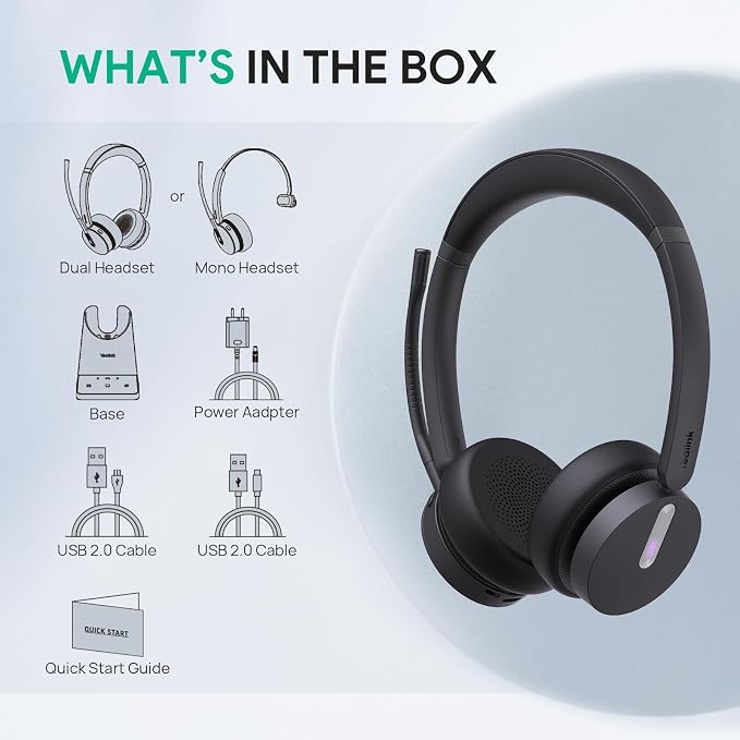 Yealink WH64 Mono Teams Wireless Headset, DECT & Bluetooth Dual-Mode 606 ft - Image 8