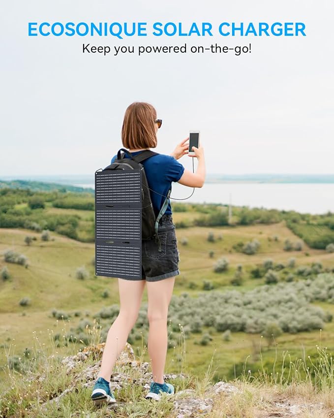 Ecosonique 30W Portable Solar Charger Foldable Solar Panels - Image 5
