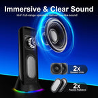 Nylavee Computer Speakers – Hi-Fi Stereo PC Speakers - Image 2
