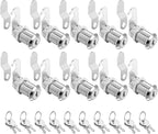 Cabinet Cam Locks Keyed Alike, 1-1/8'' Fits on 7/8'' Max Door Thickness by Sartatue