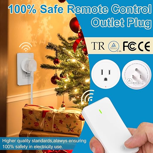 NineLeaf Wireless Remote Wall Switch and Outlet, Remote Control Outlet Light - Image 2