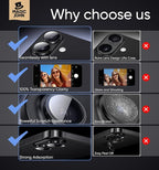 MAGIC JOHN for iPhone 16Plus/16 Camera Lens Protector 9H Aerospace Tempered - Image 6