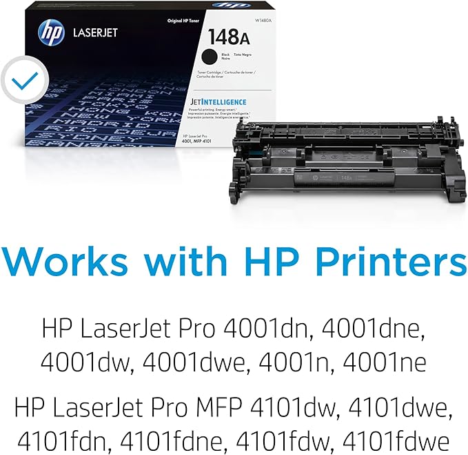 HP 148A Black Laserjet Toner Cartridge | This Cartridge Works Laserjet Pro 4001 - Image 2