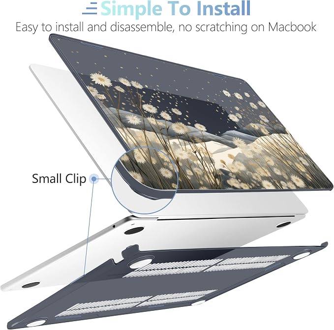 MEEgoodo Case for M4/M3/M2 MacBook Air 13.6 inch Case 2025 2024 2022, Fit Model - Image 5