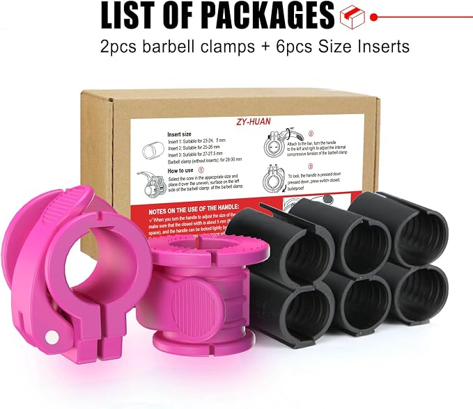 Barbell Clips 1 Inch Quick Release Weight Clamps 0.9-1.18inch Multi-Size - Image 7