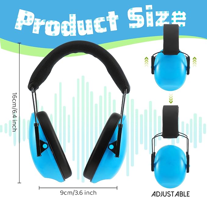 Amylove 12 Pcs Kids Ear Protection Noise Cancelling Headphones Ear Muffs Bulk - Image 2