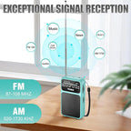 PRUNUS J-555 Pocket Radio AM FM USB-C Charging& Battery Operated, Excellent - Image 5