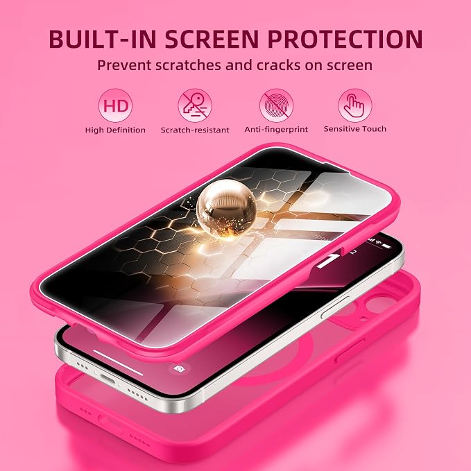 BERFY Magnetic for iPhone 14 Case, Compatible - Image 3