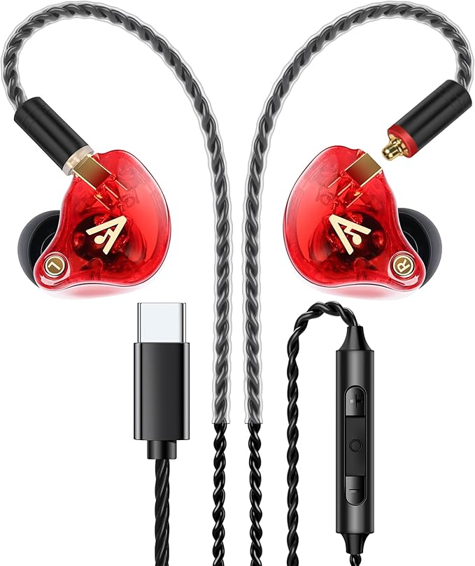 Vibes 202MC USB-C Wired Earbuds by AudiovanceHeadphones