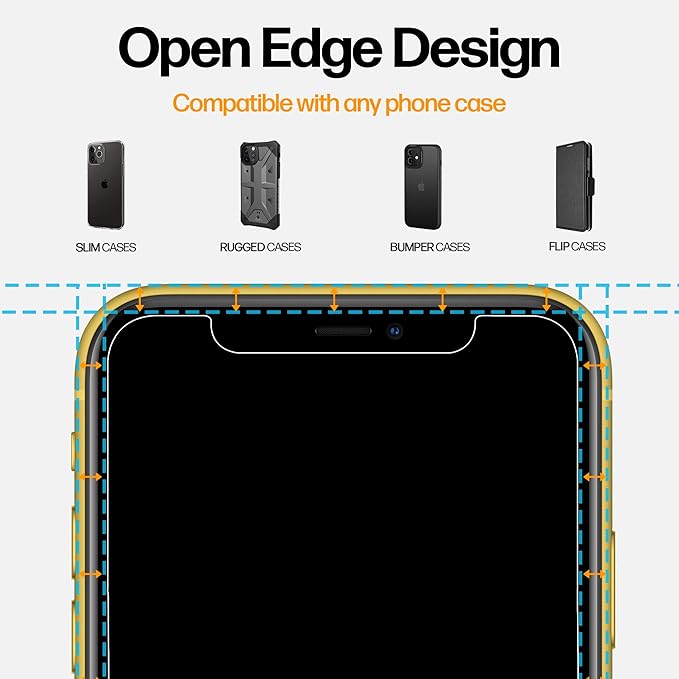 Power Theory Designed for iPhone 11, iPhone XR Privacy Screen Protector - Image 4