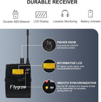 Pro UHF Wireless in Ear Monitor System, Metal IEM Dual Channel Wireless - Image 2
