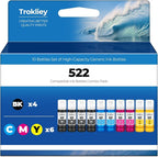 522 Ink Refill Bottles ET-2800 ET-4800 ET-2400 ET-2803 Ink Refill Replacement by Trokliey