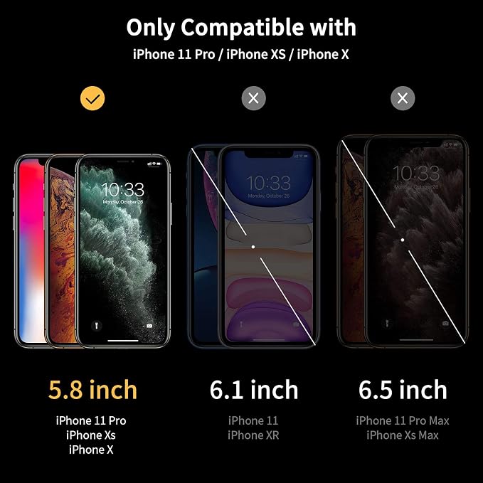 UNBREAKcable Screen Protector for iPhone X/XS/ 11 Pro, Double Shatterproof - Image 2