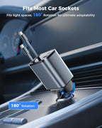 4 in 1 Retractable Car Charger, SUPERONE Smaller Fast Car Phone Charger 69W - Image 7