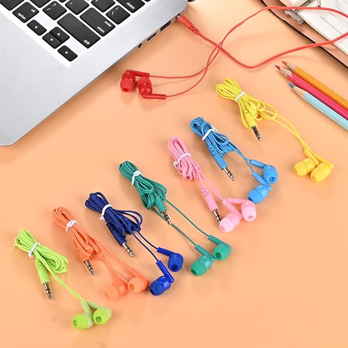 30 Pack Bulk Kids Earbuds for Classroom School Library, Student Wired - Image 6