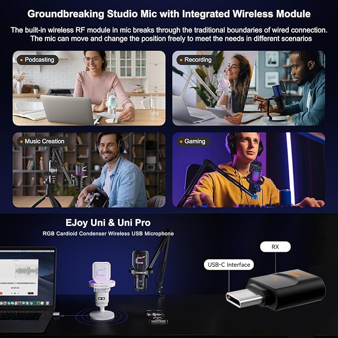 COMICA Uni Pro D Wireless USB Microphone - Image 3