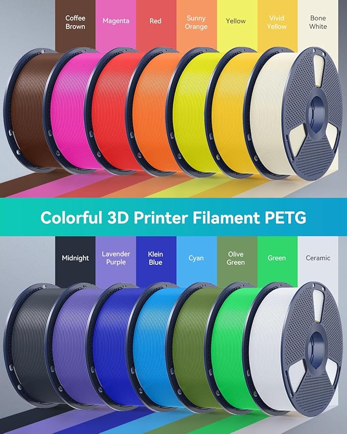 SUNLU 3D Printer Filament PETG Filament 1.75mm, Less Stringing Good Layer - Image 7