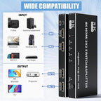 2x2 HDMI Switch Splitter, HDMI 2.1 Switcher 2 in 2 Out 8K@60Hz 4K@120Hz - Image 5