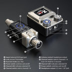 Xvive U45R4 Wireless in Ear Monitor System 5.8ghz IEM System 1 Transmitter and - Image 3