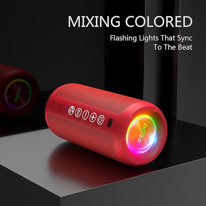 Ortizan Portable Bluetooth Speaker: IPX7 Waterproof, 24W Loud Sound, Deep Bass - Image 5