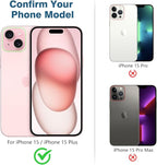 AGVEE 3+3 6 Pack for iPhone 15 6.1" / 15 Plus 6.7" Camera Lens Cover Protector - Image 2