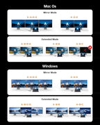 NOVOO USB C Docking Station Dual Monitor, 15 in 1 Laptop Docking Station 3 - Image 7