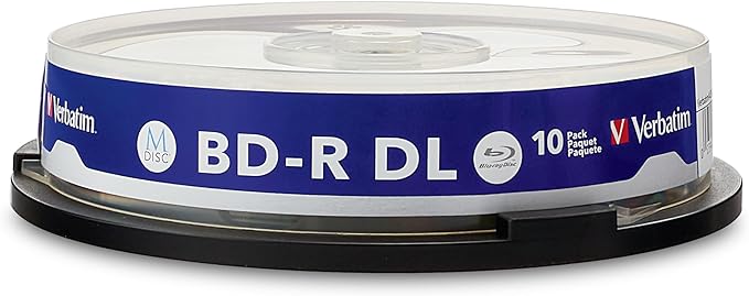 Verbatim M DISC BD-R DL 50GB 6X Lifetime Archival White Inkjet Hub Printable - Image 3