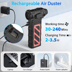 Electric Air Duster-Compressed Air Duster, 60mph Wind Stepless Speed Canned Air - Image 3