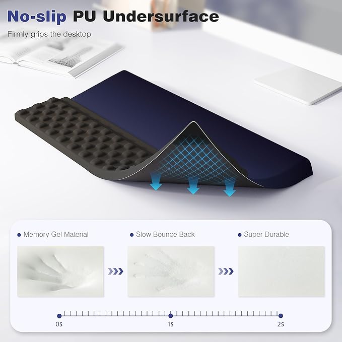 Ospelelf Ergonomic Keyboard Wrist Rest Stand Riser Holder Pad - Image 5