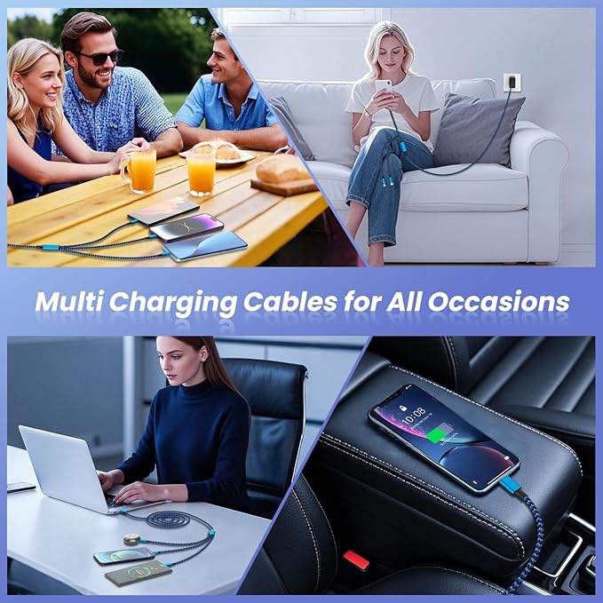 Multi Charging Cable, 3 in 1 Charging Cable - Image 6