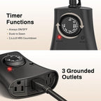 Lights Plug Timer Outdoor, Dusk to Dawn Electrical Timer Switch - Image 5