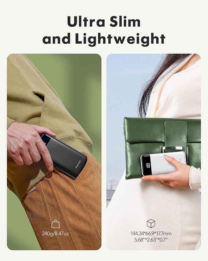 2 Packs Portable Chargers with Built in Cables - Image 3